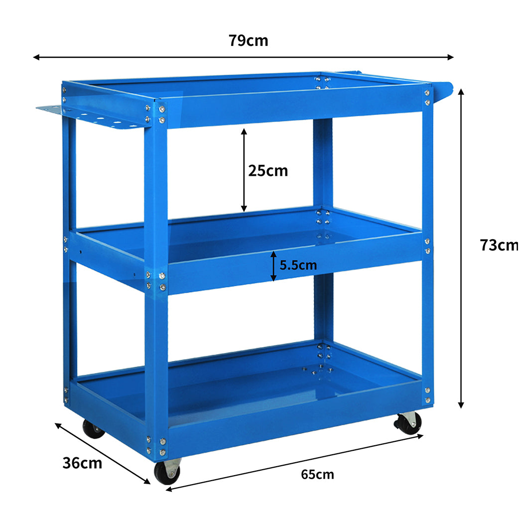 Traderight Tool Cart Trolley Toolbox Blue