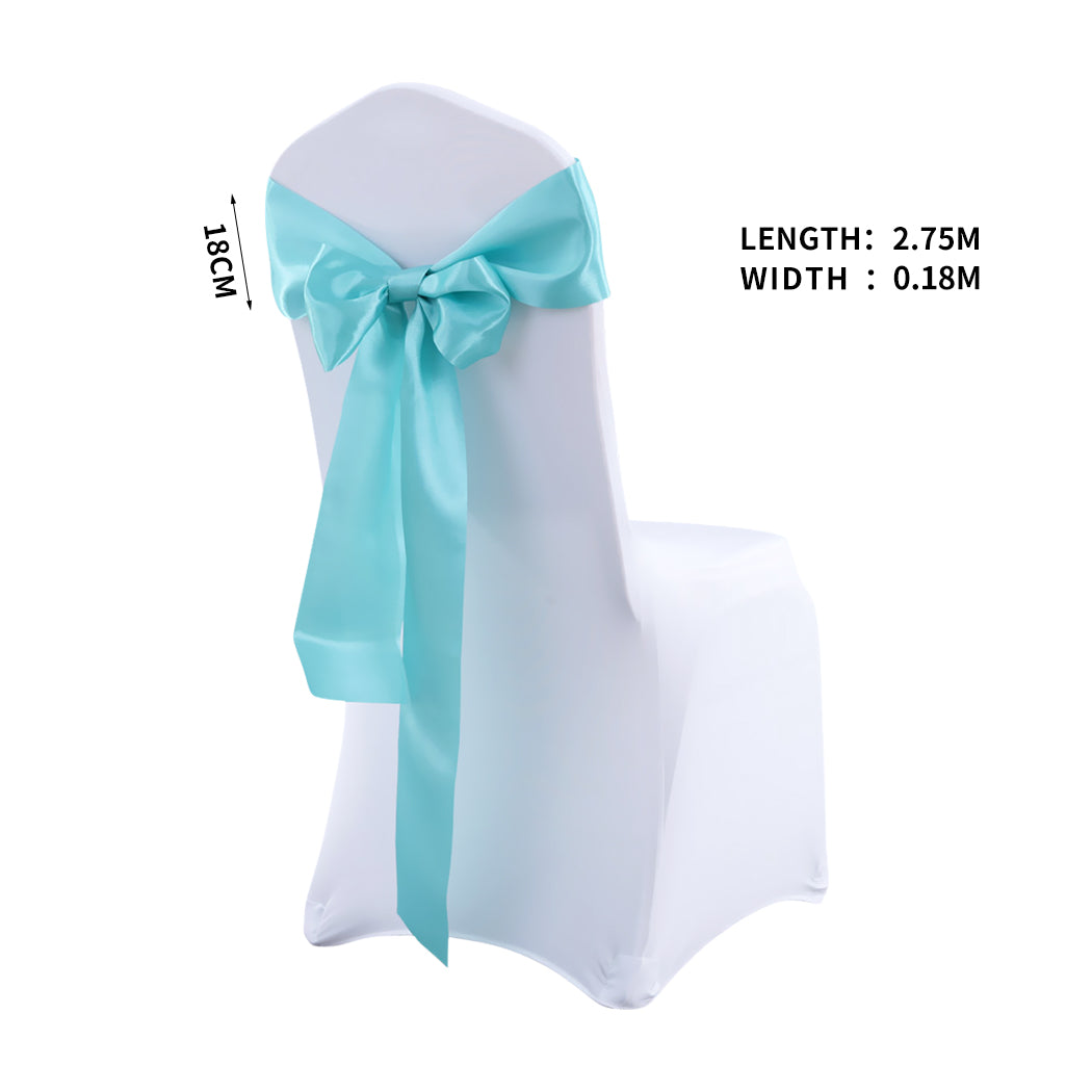 50x Satin Chair Sashes Cloth Cover Wedding Tiffany