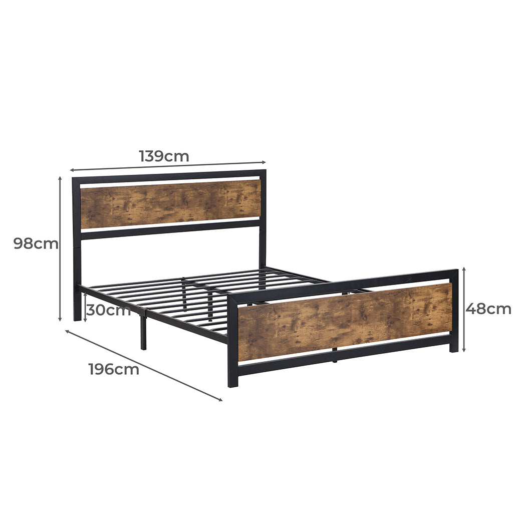 Levede Metal Bed Frame Mattress Base Double
