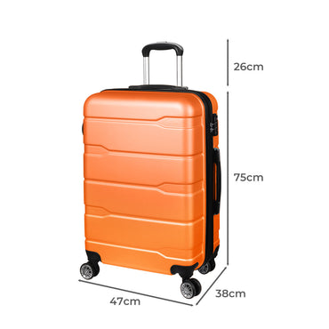 Slimbridge 28" Expandable Luggage Travel Orange 28 inch