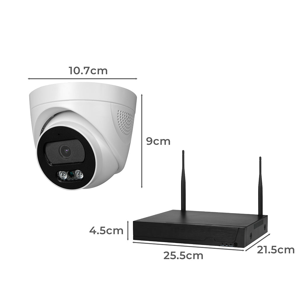 Wireless Security Camera Set System Round