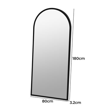 Yezi Floor Mirror Full length Mirrors 1.8M Black