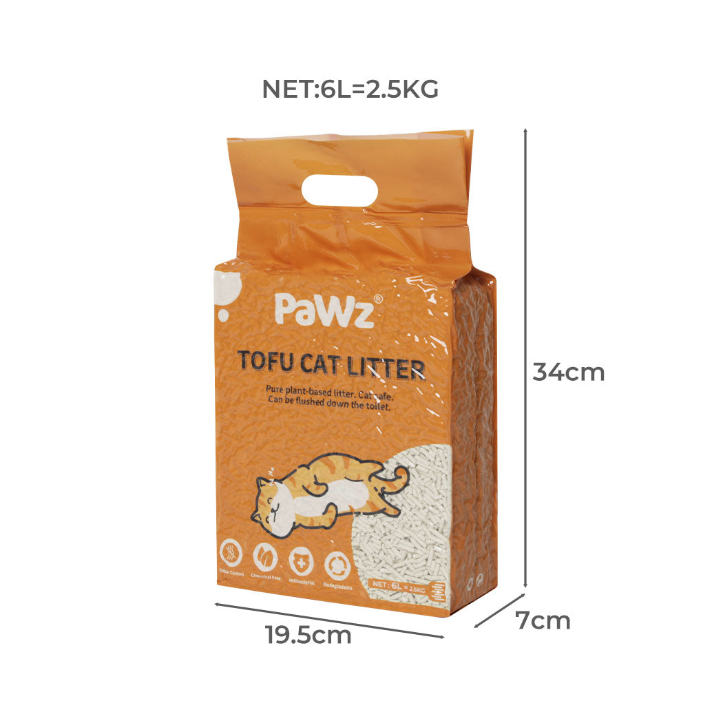 PaWz 2.5kg Tofu Cat Litter Clumping Natural