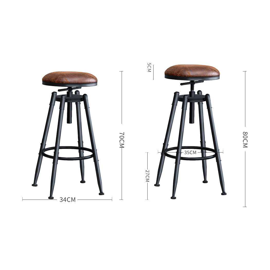 Levede 4x Bar Stools Industrial Kitchen