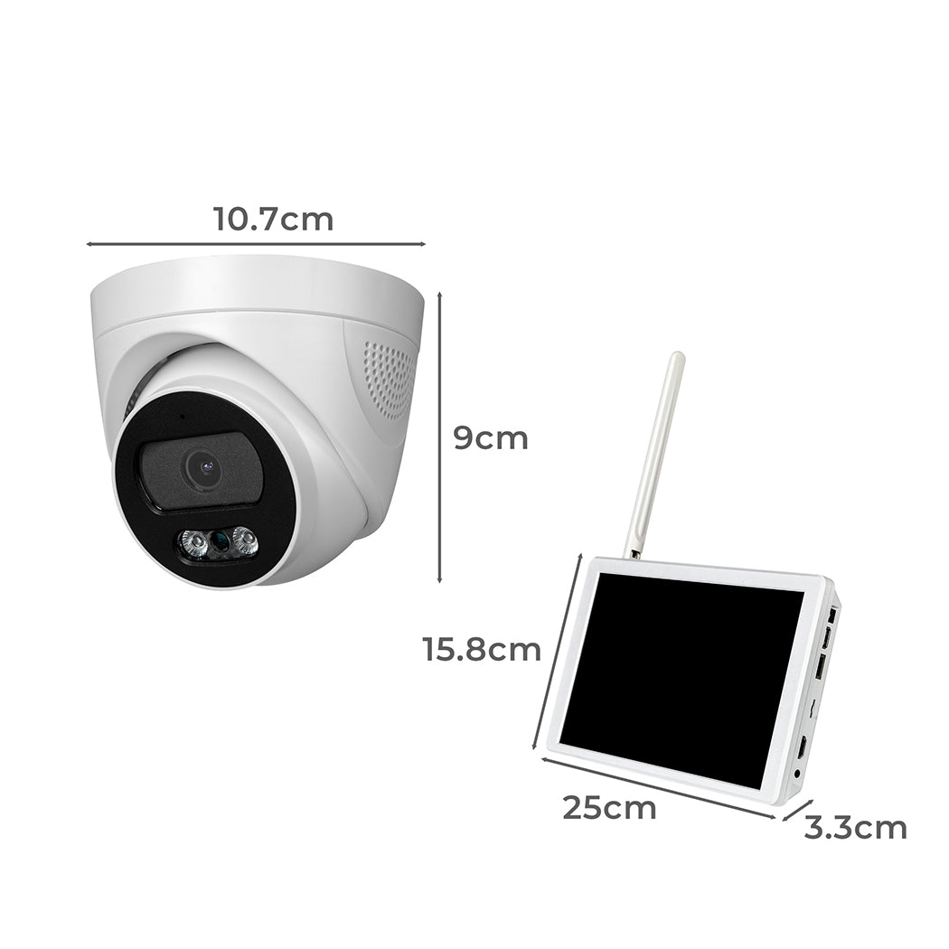 Wireless Security Camera System Set Round