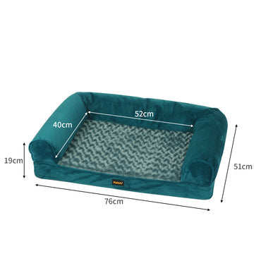 PaWz Pet Bed Sofa Dog Beds Bedding Soft M Blue Medium