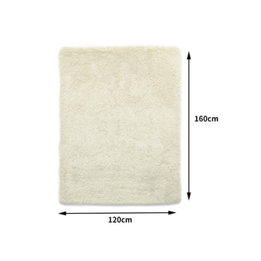 Marlow Soft Shag Shaggy Floor Confetti Cream 120x160cm