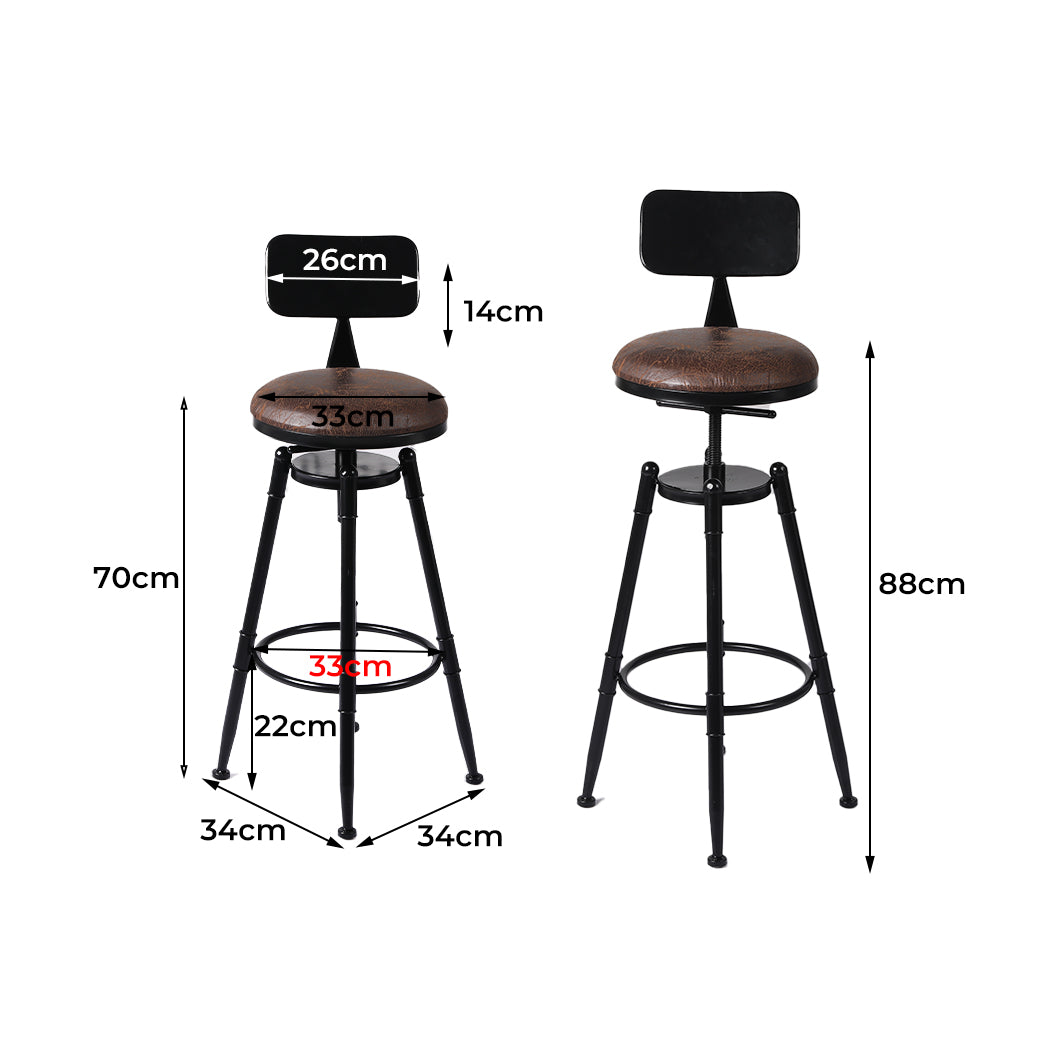 Levede 4pcs Bar Stool Kitchen Wooden