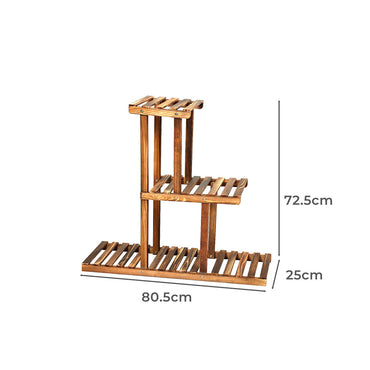 Levede 3-Tier Plant Stand Wood Wooden