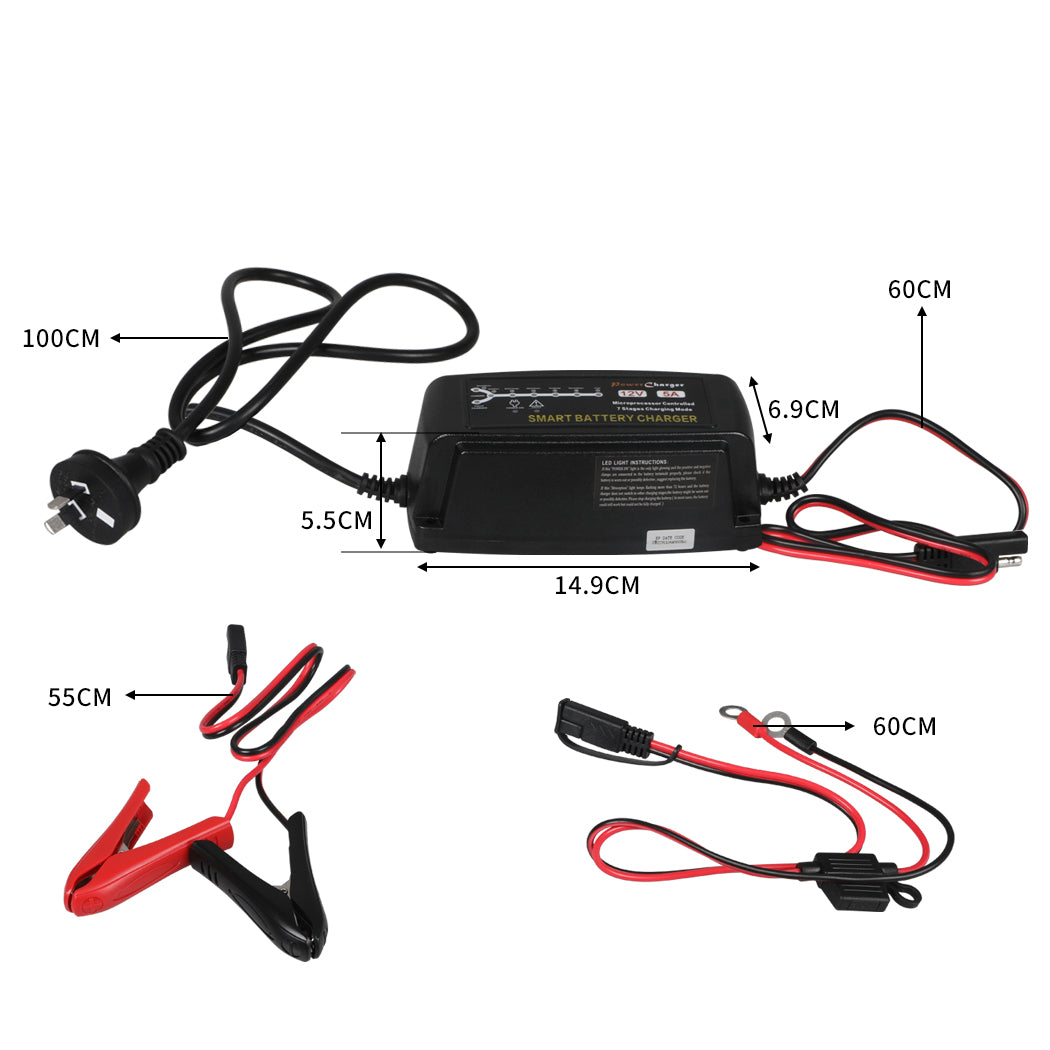 Battery Charger 12V 5A Trickle Smart