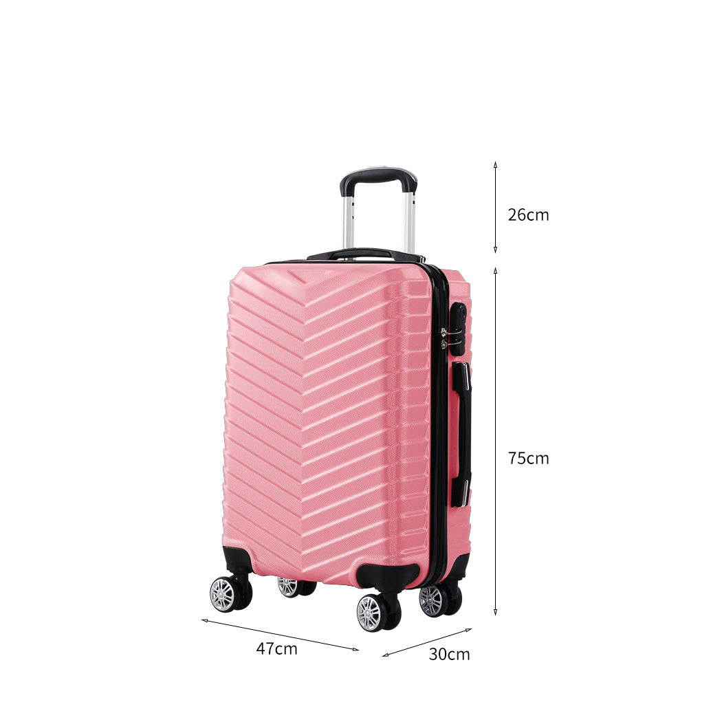 Slimbridge 28 Luggage Suitcase Travel Rose Gold 28 inch