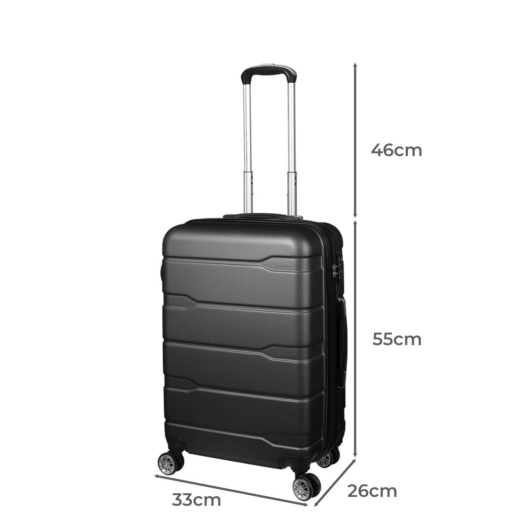 Slimbridge 20" Expandable Luggage Carry Black 20 inch