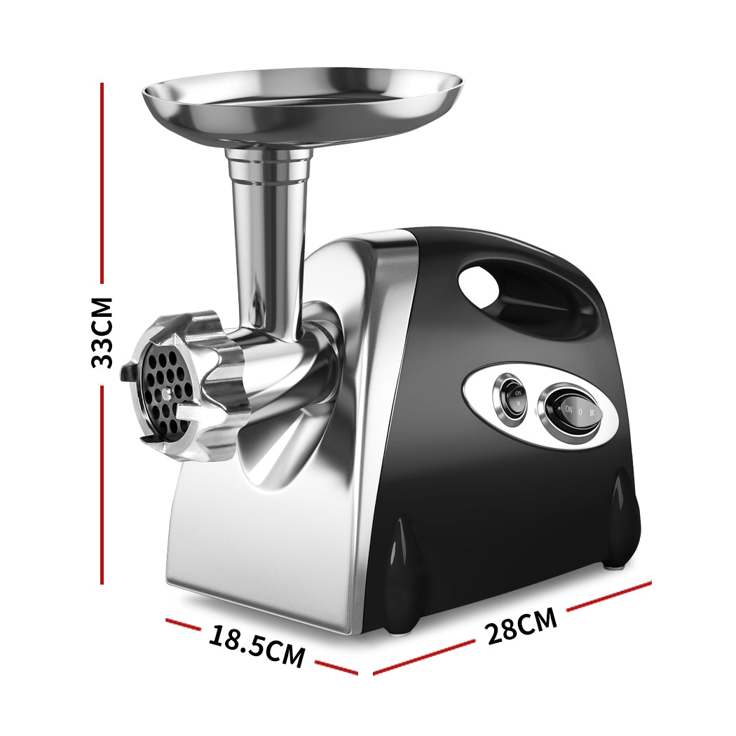 800W Electric Meat Grinder Mincer Sausage Black