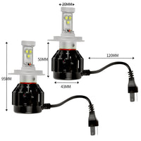 4 Side Cree LED Car Headlight 160W 2500LM