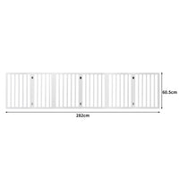 PaWz Wooden Pet Gate Dog Fence Safety White 100 Pack