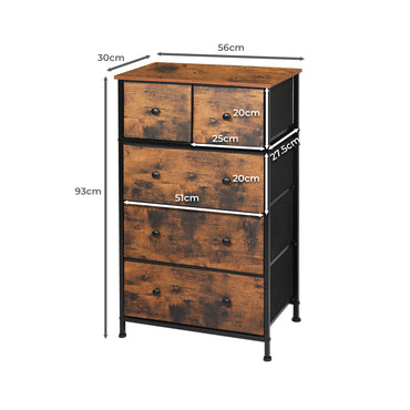 Levede Storage Cabinet Tower Chest 300 Pcs