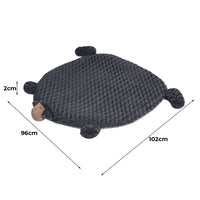 PaWz Pet Bed Cat Calming Beds Dog Squeaky L Charcoal Large