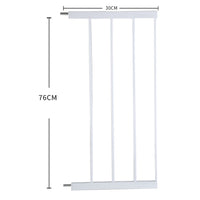 Levede Baby Safety Gate Adjustable Pet White 30cm Extension
