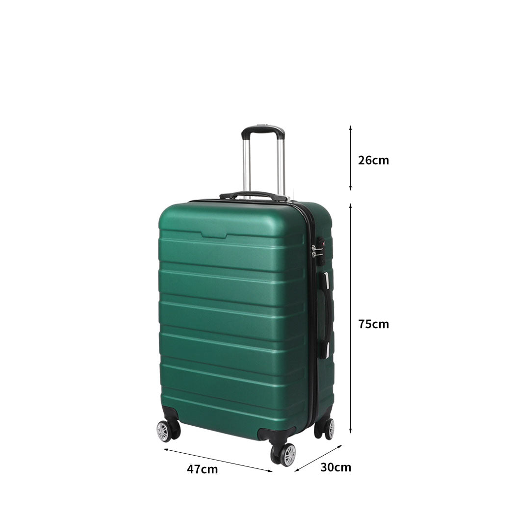 Slimbridge 28" Luggage Case Suitcase Green 28 inch