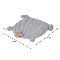 PaWz Pet Bed Cat Calming Bed Dog Squeaky M Grey Medium