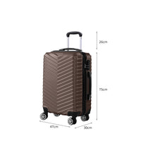 Slimbridge 28" Luggage Suitcase Travel Coffee 28 inch