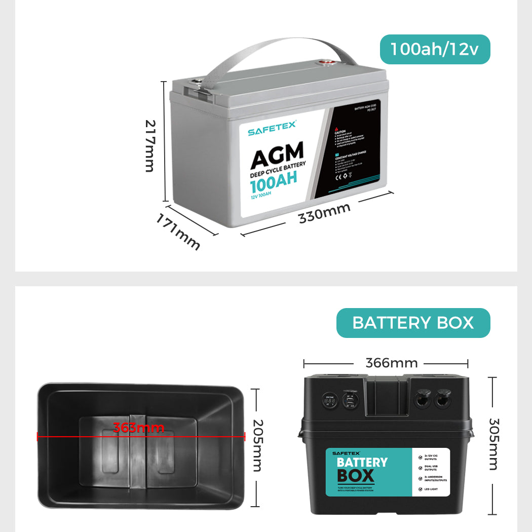 12V 135Ah AGM Battery Outdoor Rv Marine