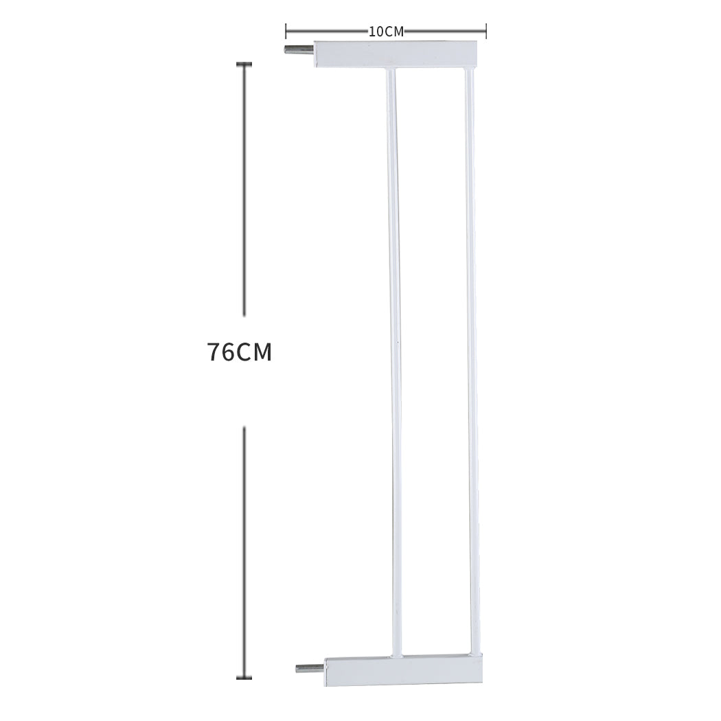 Levede Baby Safety Gate Adjustable Pet White 10cm Extension