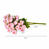 Lambu Artificial Flowers Silk Roses Pink