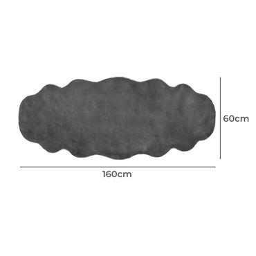 Marlow Floor Rug Area Rugs Cloud Fluffy 60X160cm Grey