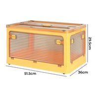 Storage Organiser Large Box Stackable M Orange Medium