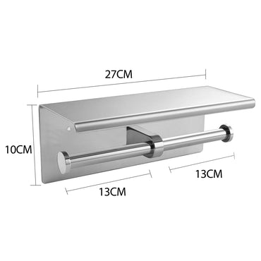Toilet Paper Holder Double Roll Stainless
