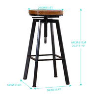 Levede 4x Bar Stools Industrial Kitchen