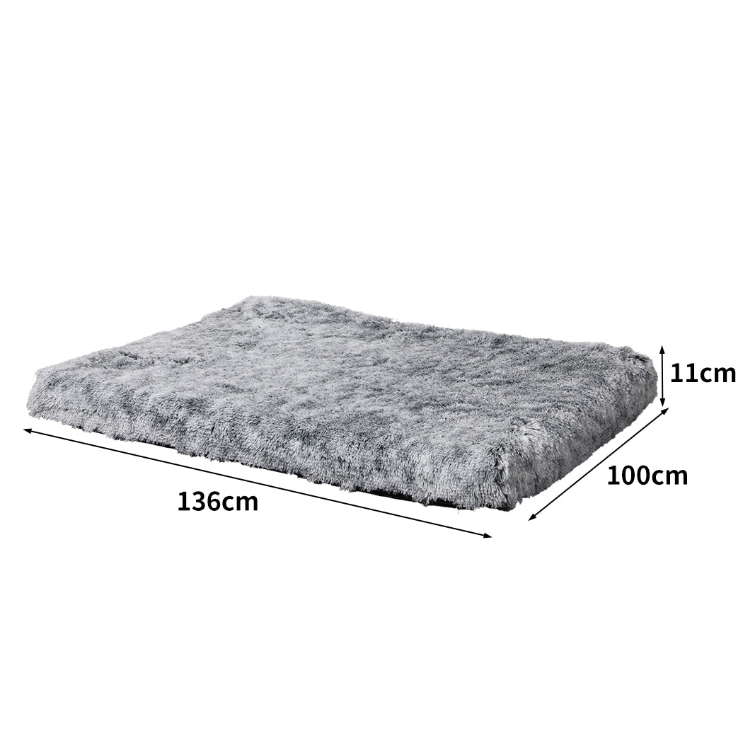 PaWz Replaceable Pet Bed Cover Plush XL Charcoal X-Large