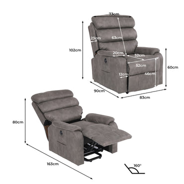 Levede Recliner Chair Electric Lift