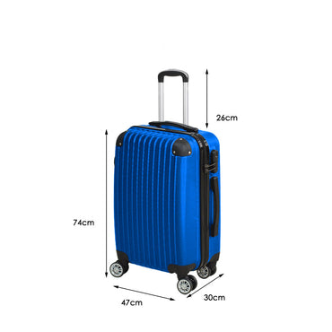 Slimbridge 28" Travel Luggage Suitcase Blue