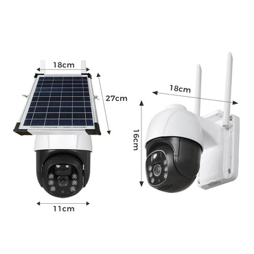 Solar Powered Security Camera Wireless White