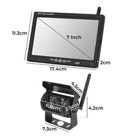 7" Wireless Rear View Monitor +2 WIFI