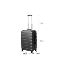 Slimbridge 20" Carry On Luggage Case Grey 20 inch
