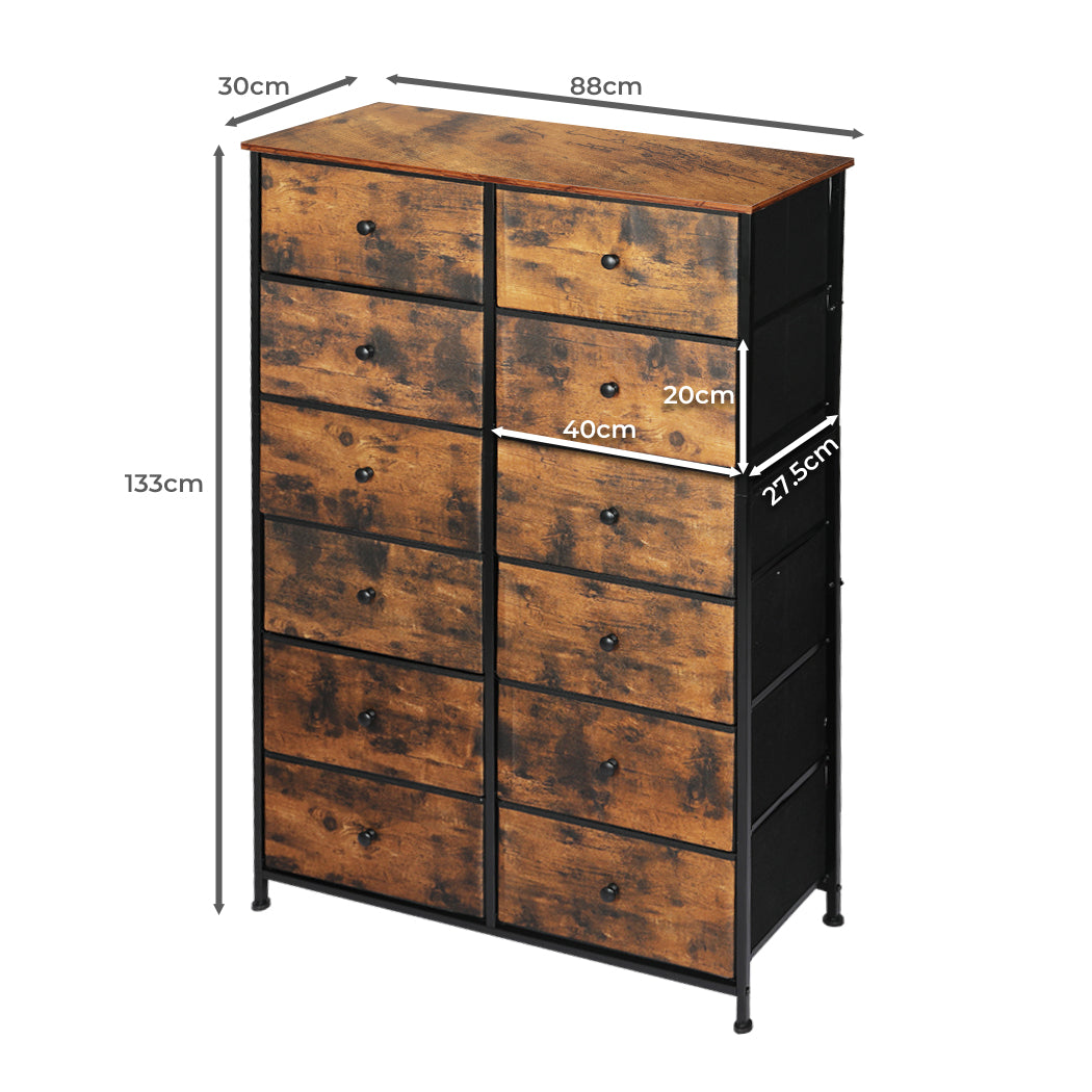 Levede Storage Cabinet Tower Chest 150 Pcs