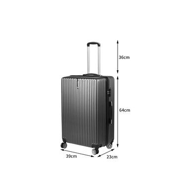 Slimbridge 24" Inch Luggage Suitcase Grey 24 inch