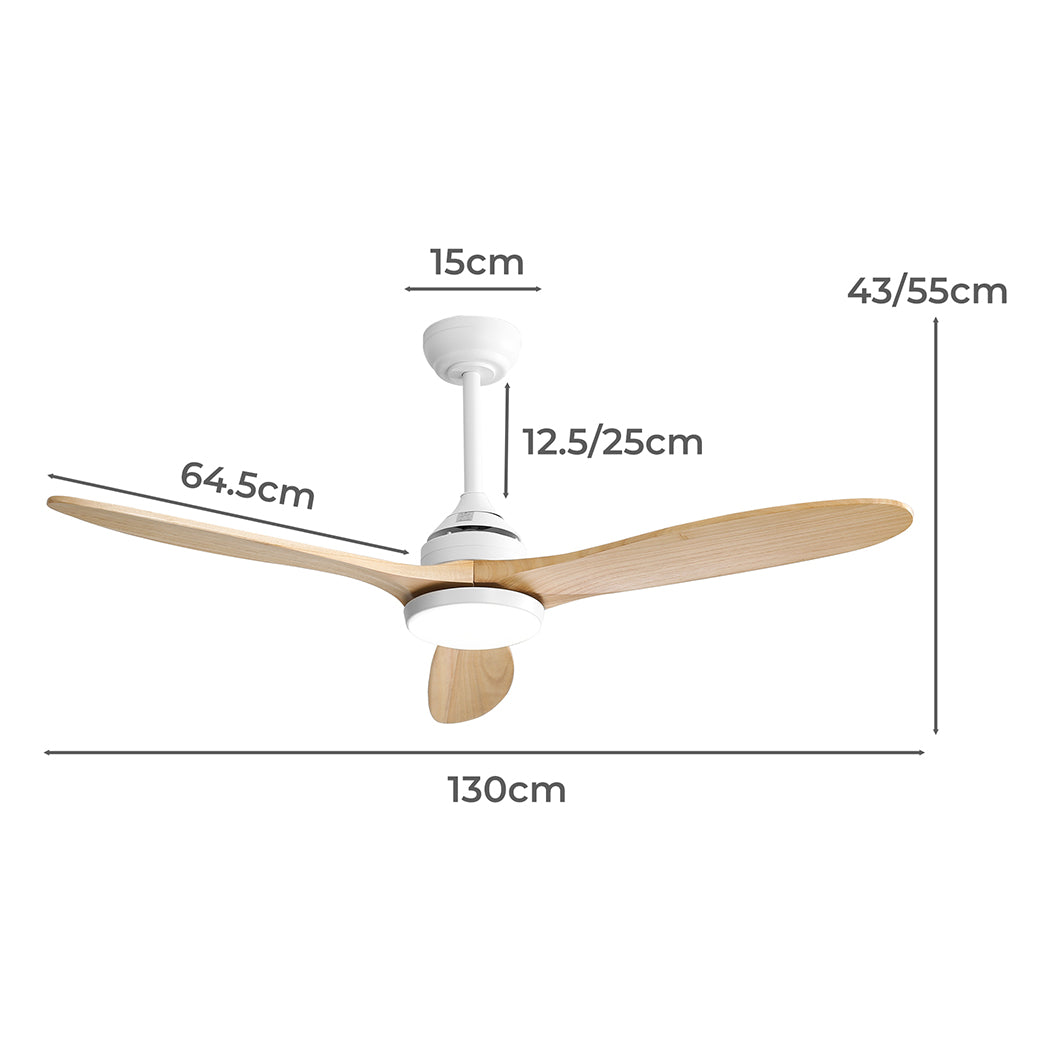 Spector 52'' Ceiling Fan LED Light DC Natural