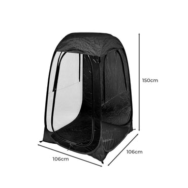 Mountview Pop Up Camping Beach Portable Black