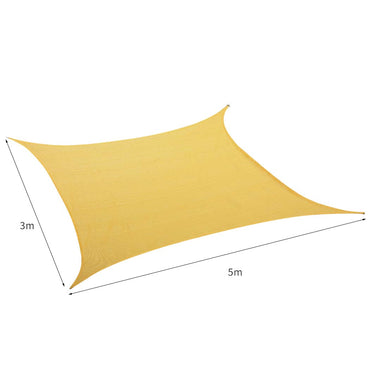 Mountview Sun Shade Sail Cloth Canopy Sand 180