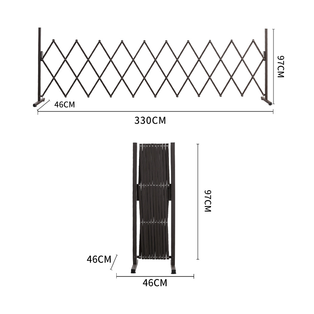 Garden Security Fence Gate Gate Metal Brown