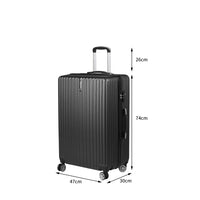 Slimbridge 28" Inch Luggage Suitcase Black 28 inch