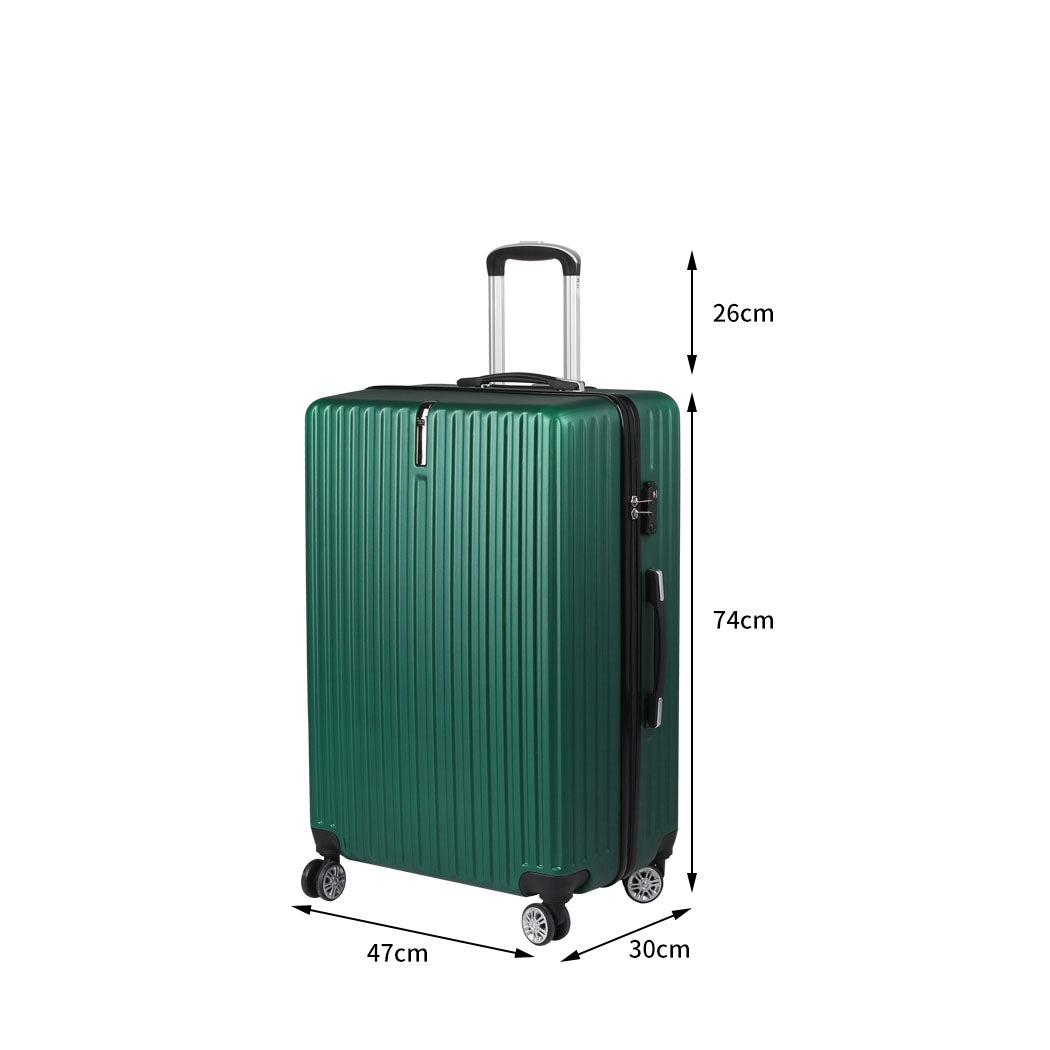 Slimbridge 28" Inch Luggage Suitcase Green 28 inch