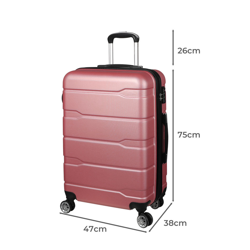 Slimbridge 28" Expandable Luggage Travel Rose Gold 28 inch