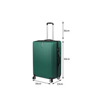 Slimbridge 24" Inch Luggage Suitcase Green 24 inch