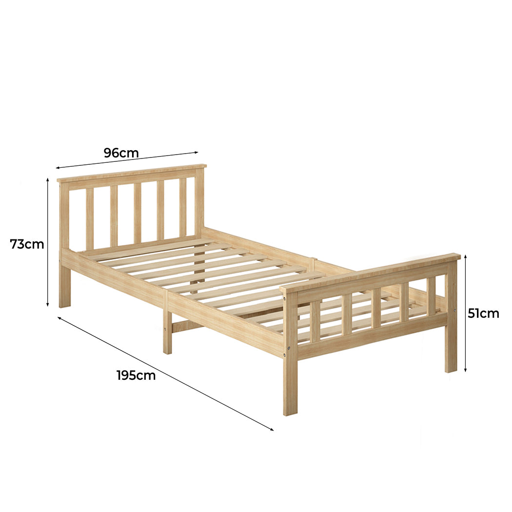 Levede Wooden Bed Frame Single Size