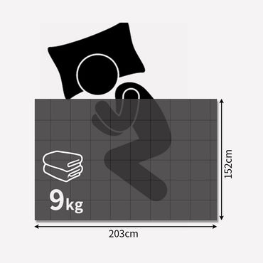DreamZ Weighted Blanket Heavy Gravity Mink 9KGS